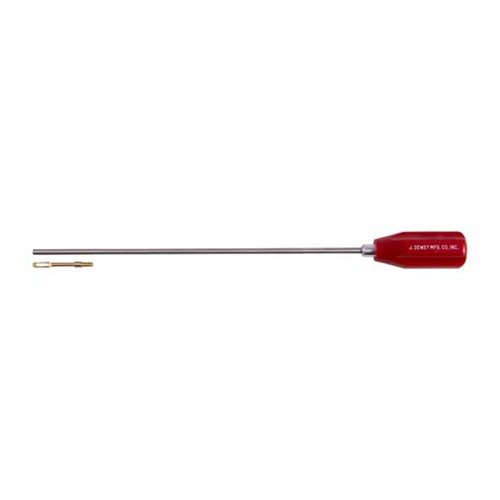 Dewey's stainless steel rods are tough, preventing particles from embedding, featuring ball bearing handles and a universal brass patch loop for easy cleaning.