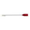Dewey's stainless steel rods are tough, preventing particles from embedding, featuring ball bearing handles and a universal brass patch loop for easy cleaning.
