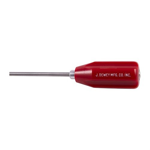 Dewey's Stainless Steel Rods are tough, strong, and resistant to embedding debris, featuring ball bearing handles and a universal brass patch loop for easy use.
