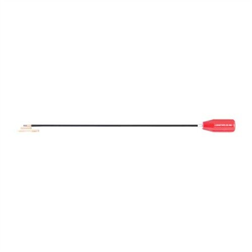 Dewey's 17" coated rods feature a tough nylon coating that protects your rifling, a smooth ball bearing handle, and an adapter for standard brushes.
