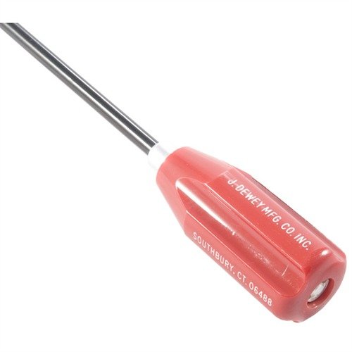 Dewey's coated rods feature a tough nylon that won't scratch your rifling, a smooth ball bearing handle, and an adapter for standard brushes, ensuring precision care.