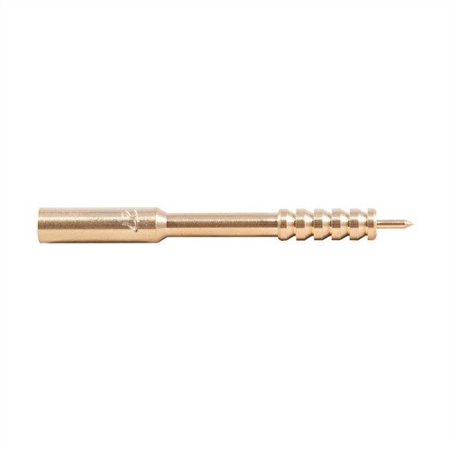 The Dewey 27J Brass Jag is designed for .270 caliber and fits Dewey Coated Rifle Rods, offering a unique patch attachment for effective cleaning.