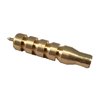 Dewey's 50J Cleaning Rod Jag, crafted from machined brass, is designed exclusively for Dewey Coated Rifle Rods, ensuring optimal patch fit for effective cleaning.