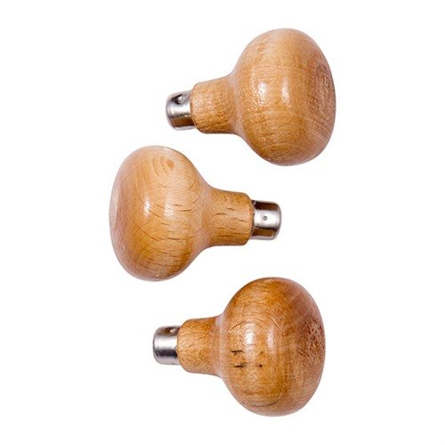 Craft your unique tools with FRIEDR. DICK GMBH's Chisel Handle, Mod. 643, featuring sturdy metal ferrules and a precise .010" drilled hole, sold in packs of 3.