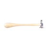 The FRIEDR. DICK GMBH Chasers Hammer offers precision tapping with a polished steel head, tapered hardwood handle, and dual face sizes for optimal control.
