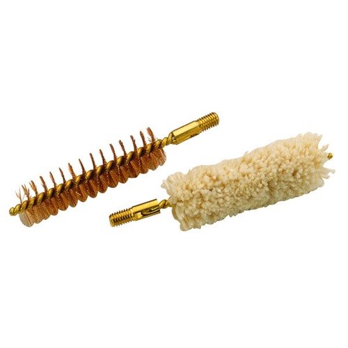 The TRADITIONS Bronze Bristle Bore Brush & Cotton Swab .50 Caliber offers superior cleaning power, ensuring your firearm maintains optimal performance and longevity.
