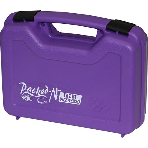 The MTM Pistol Handgun Single Case in Purple offers secure storage for your 4" revolver, featuring durable construction and a stylish design for easy transport.