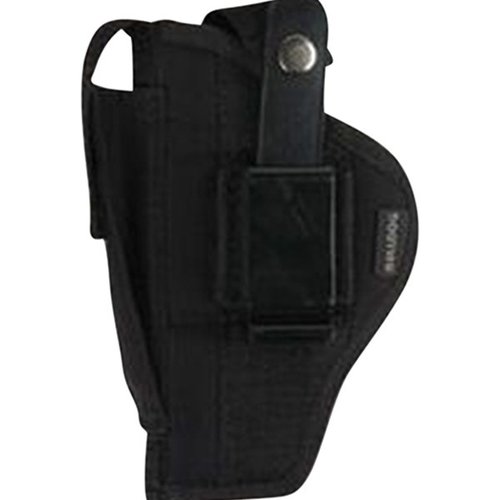 The Bulldog Belt/Clip Ambi Holster for 1911 (5in bbl) offers versatile carry options, durable construction, and a sleek black finish for both comfort and style.