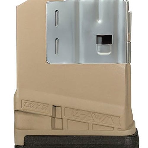 The Lancer Magazine 7.62x51/308 10rd Opaque DE offers reliable feeding, durable construction, and a lightweight design, perfect for your shooting needs.