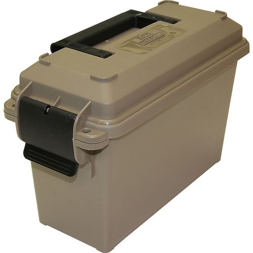 The MTM CASE-GARD 30 Caliber Ammo Can in Tall Dark Earth offers robust storage, weather resistance, and stackable design perfect for securing your ammunition.