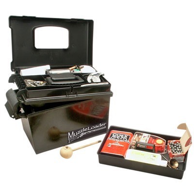 The MTM Muzzle Loader Dry Box offers durable storage for your muzzle loader, featuring a waterproof design and ample space (15x8.8x9.4in) to keep your gear safe.
