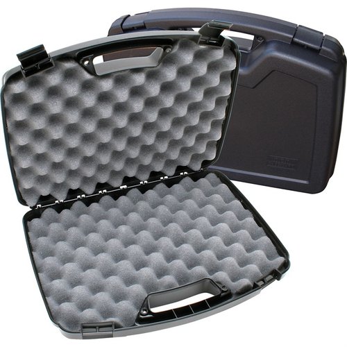 The MTM 2 Pistol Handgun Case securely fits up to 8.5in revolvers, offering durable protection and convenient storage for your firearms and accessories.