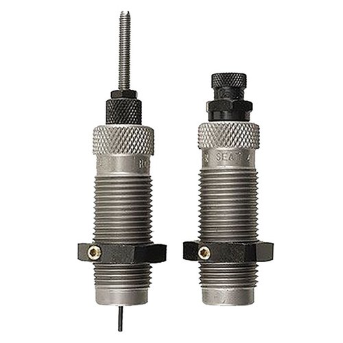 The RCBS Group D FLDS .358/.356 Winchester 2-die set ensures precise reloading with a Full-Length Sizer Die and a Seater Die for optimal bullet seating and neck expansion.