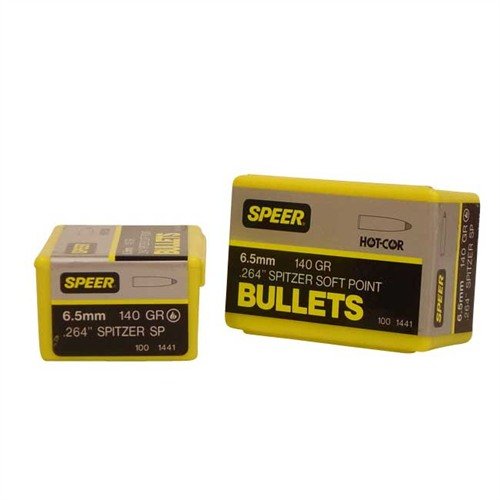 The Speer Bullet 6.5mm .263 140gr Sptz SP offers exceptional accuracy and reliable expansion, ideal for hunters seeking precision and performance in the field.