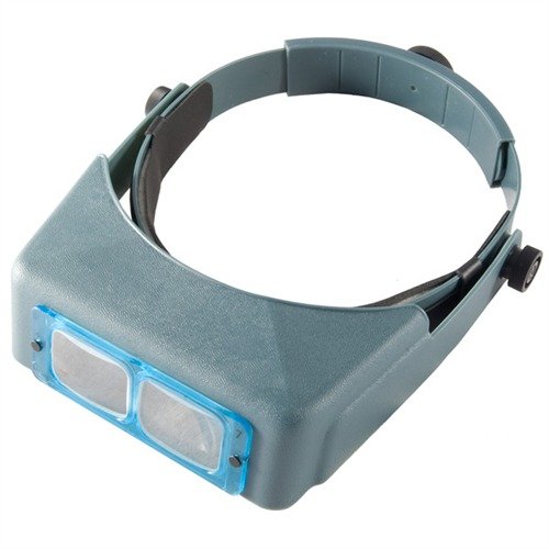 The OptiVISOR No. 7 features a dial adjustable headband for comfort, tilting design for convenience, and optical glass lenses for precision clarity.