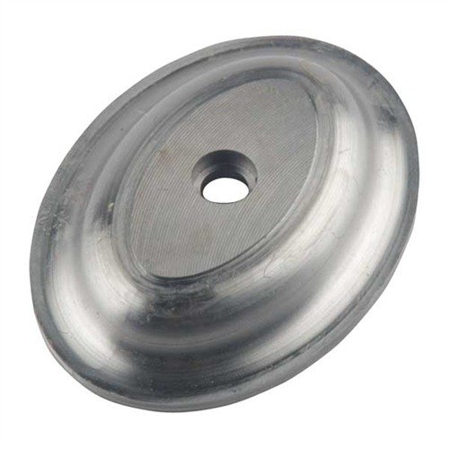 Enhance your rifle or shotgun with the Dressel Petite Steel Grip Cap, expertly machined for a perfect fit and includes a tapered screw for easy installation.