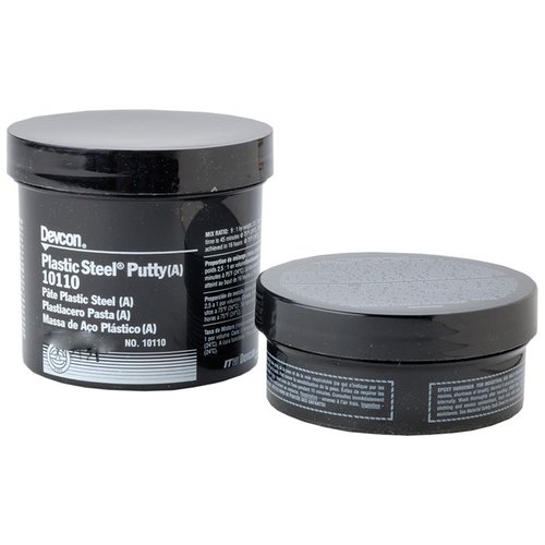 DEVCON EXPRESS EPOXY STEEL PUTTY offers maximum-strength rifle bedding, excellent bonding for metal and wood, and is machinable after 4 hours for versatile repairs.
