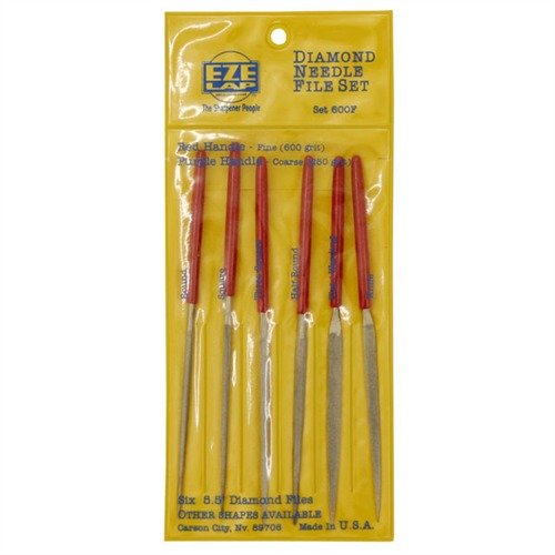 EZE-LAP Diamond Needle Files offer precision cutting on hard materials like steel and ceramics, featuring durable diamond-impregnated surfaces for efficient shaping.