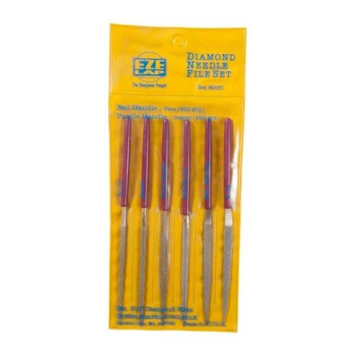 EZE-LAP Diamond Needle Files offer precision cutting on hard materials with durable carbon steel shanks, available in coarse and fine grits for versatile applications.