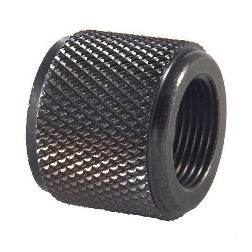 The EGW 5/8-24 Thread Protector shields threads from damage, offers a sleek muzzle finish, and features easy-to-grip knurling for effortless installation and removal.