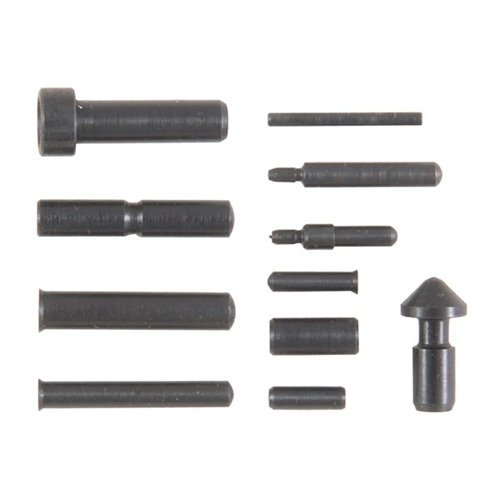 The EGW 1911 Auto Pin Set features 11 hardened steel pins for reliable installation and durability, ensuring optimal performance for your custom or restored 1911 pistol.