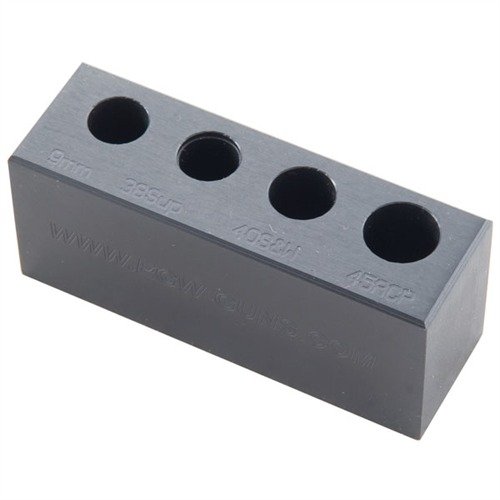 Ensure your ammo meets specs with the EGW 4 Caliber Chamber Checker, preventing jams and malfunctions for 9mm, .38 Super, .40 S&W, and .45 ACP.