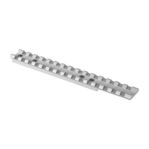 Upgrade your Ruger 10/22 with EGW's 20 MOA silver scope bases, featuring a one-piece Picatinny rail for easy scope adjustments and no drilling required.