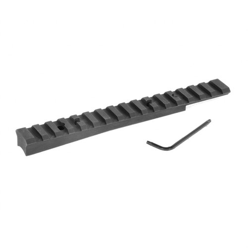 Enhance your Ruger No.1 Varmint with this lightweight, precision-machined Picatinny scope base, allowing quick scope adjustments without drilling.