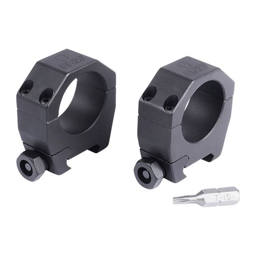 Discover the EGW Keystone Series 30mm Medium Rings, crafted from 6061 aluminum for durability, with a split design for easy installation and reliable engagement.