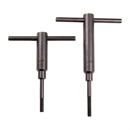 Forster's Stockmaker's Handscrews ensure fast-positive seating, ideal for precise stock-to-action fitting, with 3" handles and sold in pairs for versatility.