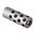GENTRY CUSTOM QUIET MUZZLE BRAKE 30 CALIBER 1/2-28 STEEL SILVER