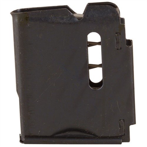 The SAVAGE ARMS 4M 5RD MAGAZINE 22WMR offers reliable fit and function, crafted from durable blued steel, compatible with all Savage .22 magnum rifles.