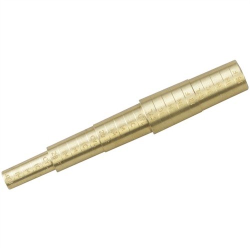 The GALAZAN Brass Choke Gauge is a durable 5" one-piece tool that easily measures chokes for various shotguns, ensuring quick and accurate readings.