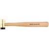 The Grace USA Delrin-Tipped Brass Hammer features a dual-purpose head, premium brass construction, and a replaceable Delrin tip, ensuring precision and durability.