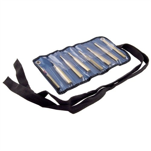 The GRACE USA Brass Roll Pin Punch Set features 8 precision-machined, non-marring punches that ensure accurate pin driving without surface damage.