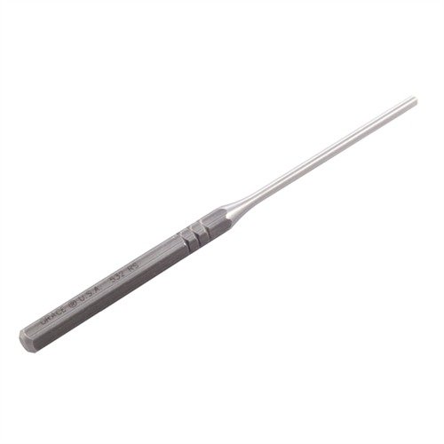 The Grace USA Steel Roll Pin Punch Set features heat-hardened carbon steel construction, knurled handles for grip, and a versatile range of sizes for precise pin work.