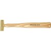 The Grace USA Gunsmith's Brass Hammer features solid brass construction, ergonomic hickory handles, and precision balance, ideal for delicate gunsmithing tasks.