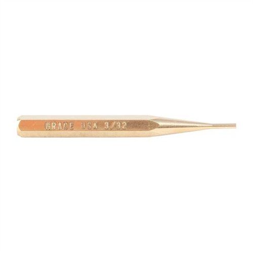 The Grace USA Brass Punch Set offers precision-machined, non-marring tools in various sizes, perfect for gunsmiths ensuring safe assembly and maintenance.