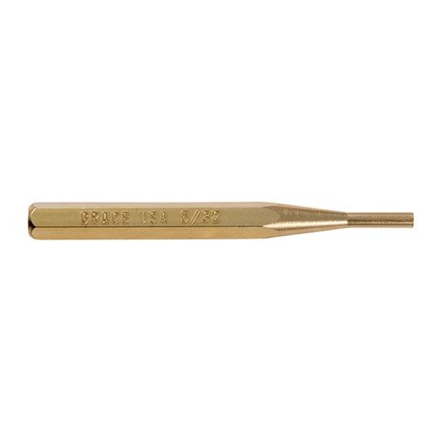 The Grace USA Brass Punch Set features precision-machined, non-marring brass tools in eight sizes, ensuring durability and care for delicate tasks.