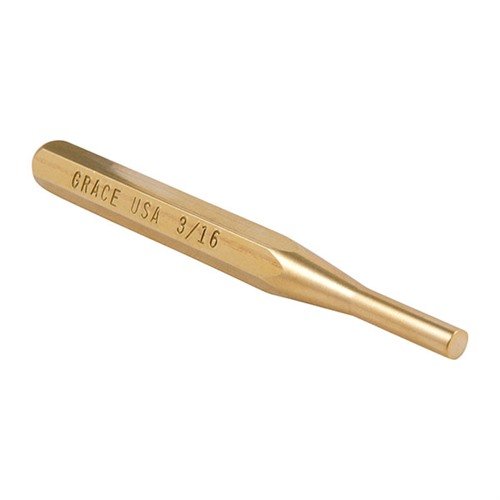 The Grace USA Brass Punch Set features precision-machined, non-marring brass tools in 8 sizes, perfect for delicate tasks without damaging firearm finishes.