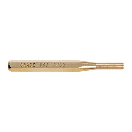The Grace USA Brass Punch Set offers precision-machined, non-marring tools in various sizes, ensuring durability and protection for firearms during maintenance.