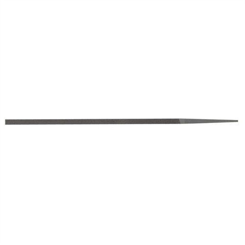 The Grobet USA 8" Pillar Extra Narrow File offers precision filing in tight spaces, with safe edges and durable construction for meticulous gunsmithing and metalwork.