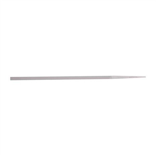 The Grobet Pillar Extra Narrow File offers precision filing in tight spaces, with safe edges to prevent damage, ensuring quality results for gunsmiths and metalworkers.