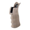 The Hogue AR-15 Overmolded Beavertail Grip features ergonomic finger grooves, a non-slip Cobblestone™ texture, and a beavertail for extended pull, ideal for comfort and control.