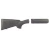 The Hogue Overmolded Shotgun Stock & Forend Set offers durable polymer construction with a rubber-coated grip, ensuring comfort and control for 12 gauge shotguns.