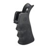 The HOGUE AR-15 Overmolded Beavertail Grip features ergonomic finger grooves, a non-slip Cobblestone™ texture, and a beavertail for enhanced control and comfort.