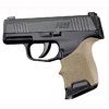 Enhance your grip with Hogue's Beavertail Grip Sleeves for SIG P365, featuring a precise fit, comfortable palm swell, and durable, non-slip Cobblestone™ texture.