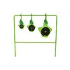 Enjoy easy shooting with the STEEL SPINNING TARGET SYSTEM for 22 caliber, featuring 3 high visibility floating targets and durable steel for lasting fun.