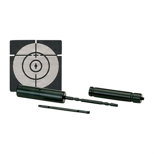 Quickly sight your firearm with the Deluxe End of Barrel Laser Bore Sighter, featuring a patented design, no metal contact, and compatibility from .17 to .50 caliber.