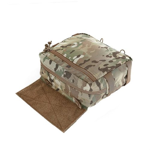 The Spiritus Systems Lunchbox Pouch Mk2 offers versatile storage for breaching charges, featuring elastic loops, low-profile design, and secure half zip access.